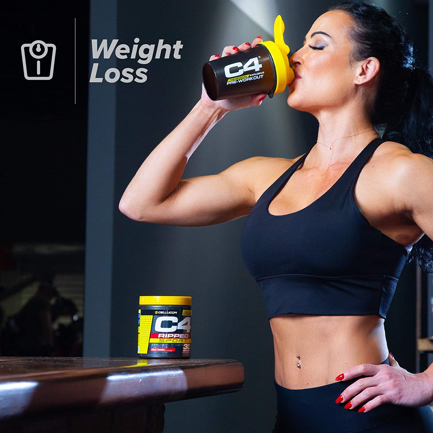 C4 Ripped Sport Pre Workout Powder Arctic Snow Cone - Image 3